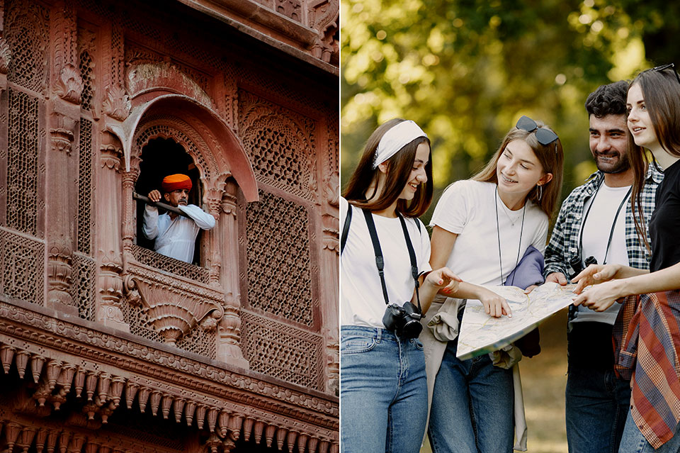 Group exploring Delhi, Agra, and Jaipur on Golden Triangle tour India 2026