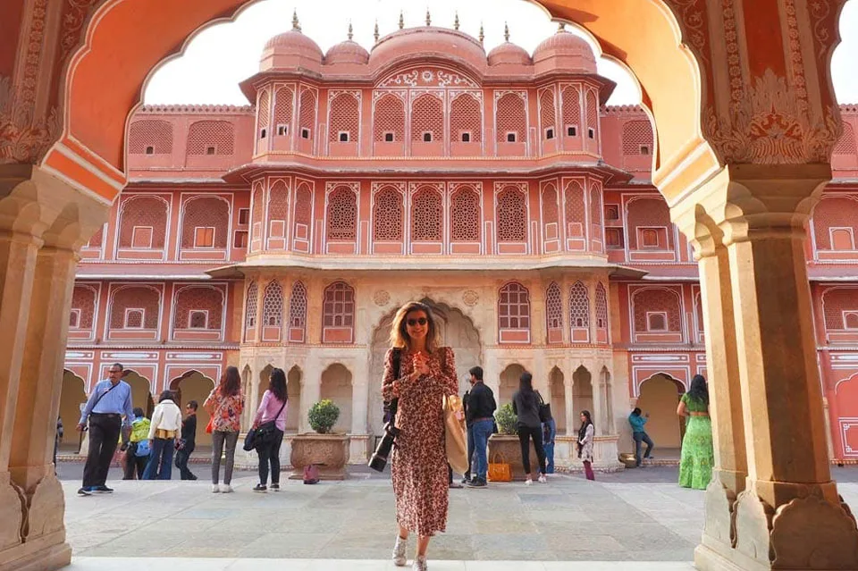 Pink City Jaipur skyline showcasing historic palaces and vibrant architecture of Rajasthan