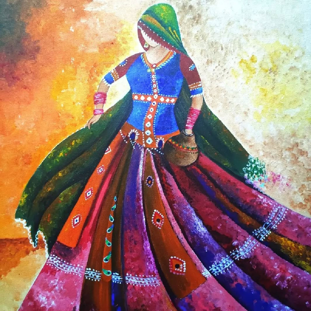 Rajasthani folk dance and traditional attire showcasing vibrant culture.
